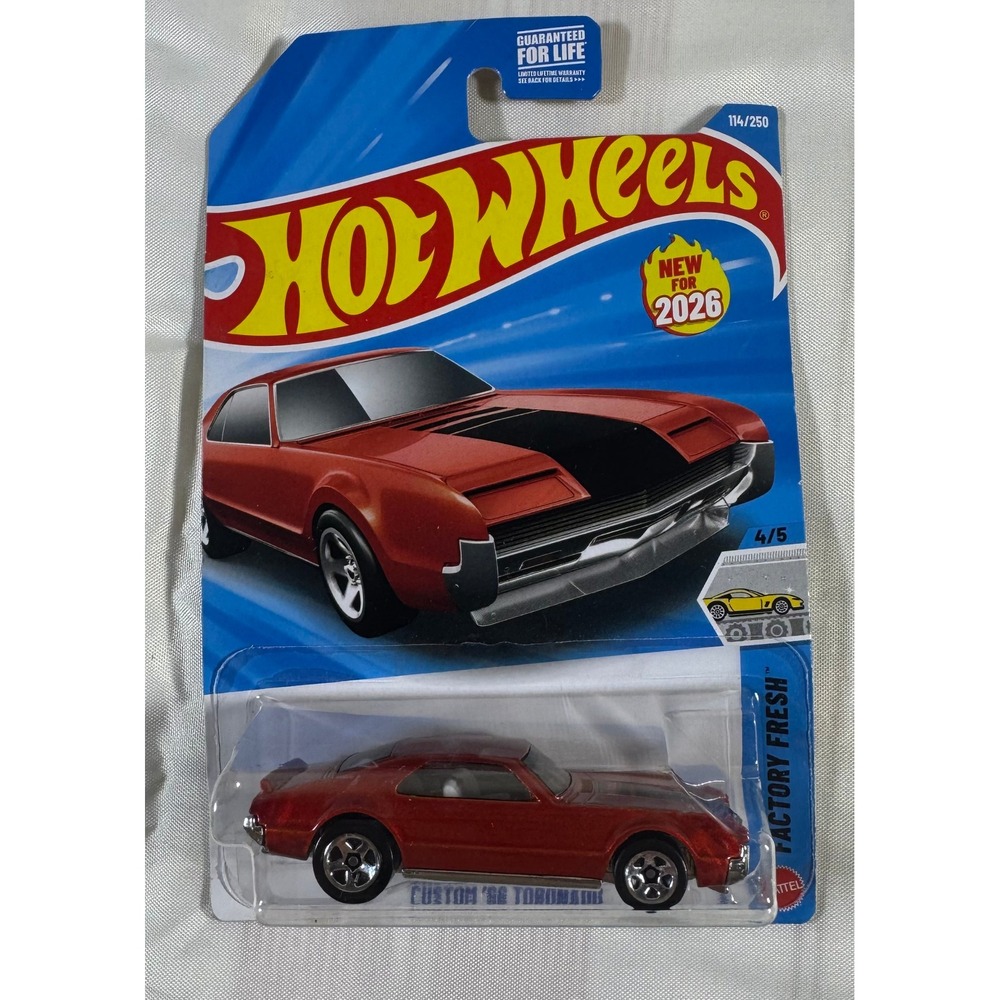 Hot Wheels Custom 66 Toronado Red Factory Fresh 114/250 New for 2024 Diecast Car